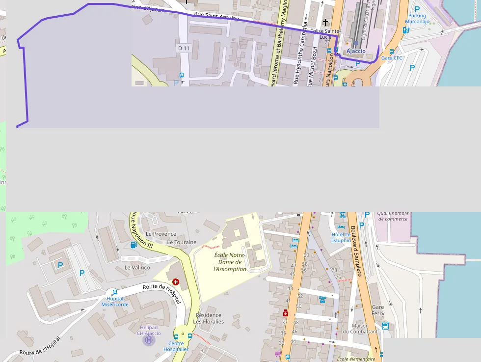 Appartement 70 m² quatre pièces à vendre à Ajaccio