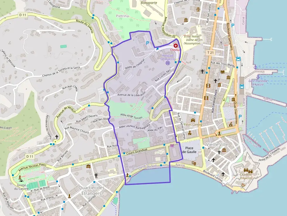 Appartement 74 m² trois pièces à vendre à Ajaccio