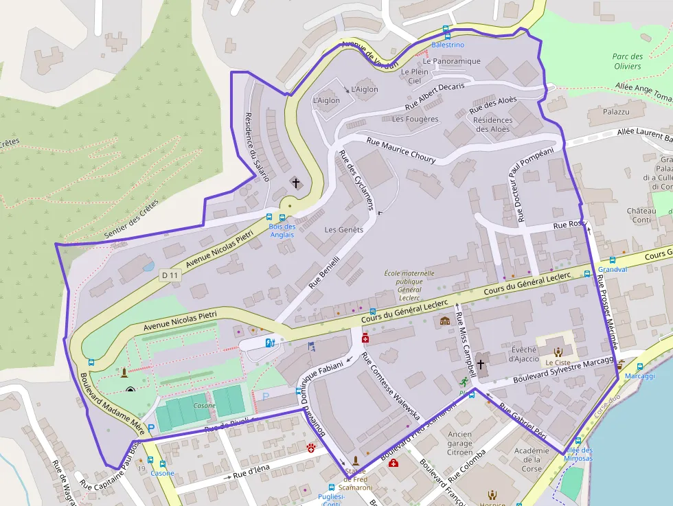 appartement de trois chambres 90 m² à vendre à Ajaccio