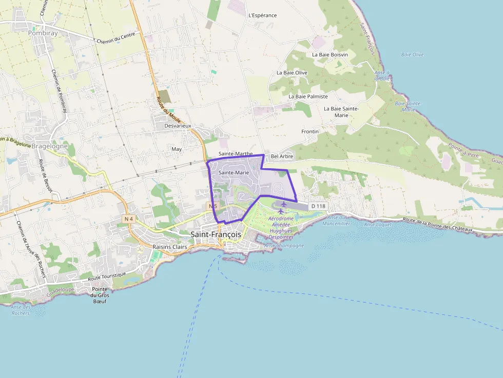 Appartement 58 m² deux pieces à vendre à Saint-François