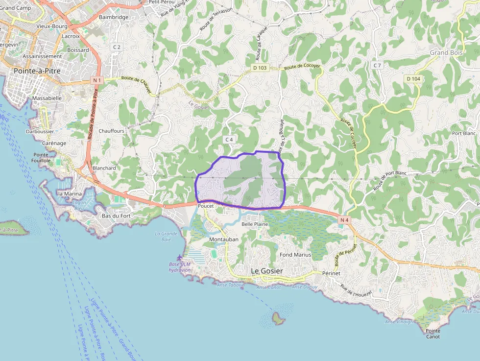 Appartement 50 m² deux pieces à vendre à Le Gosier