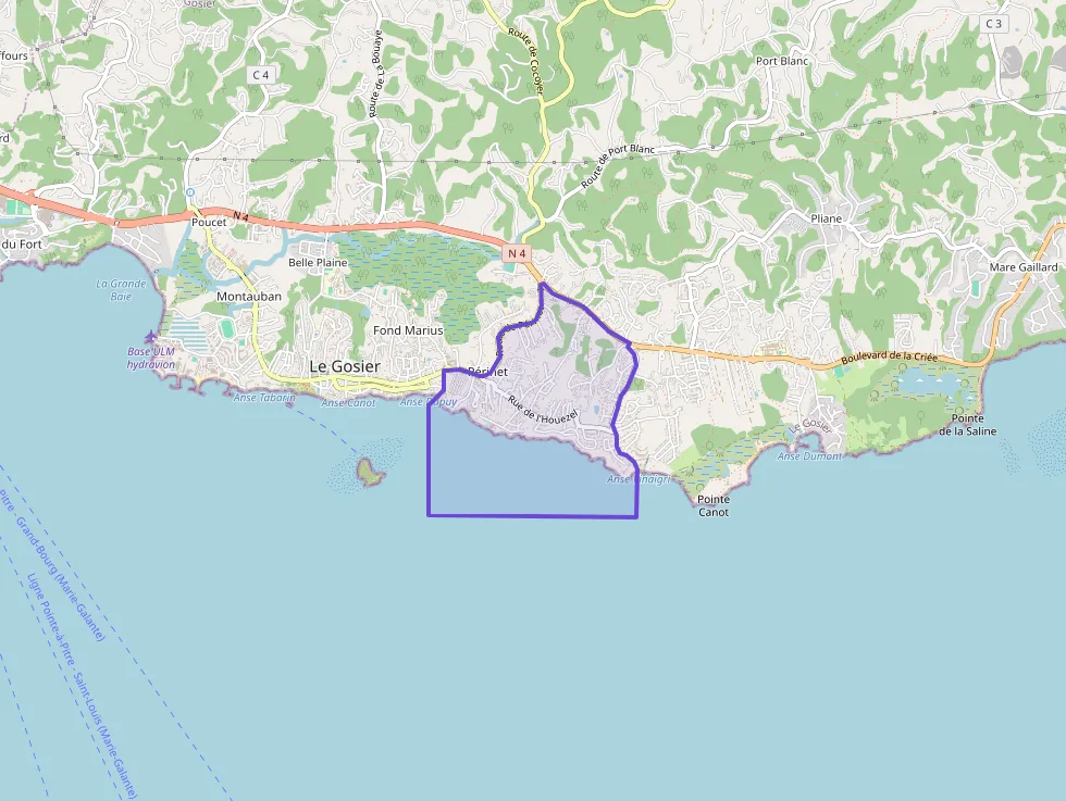 Appartement 54 m² deux pieces à vendre à Le Gosier