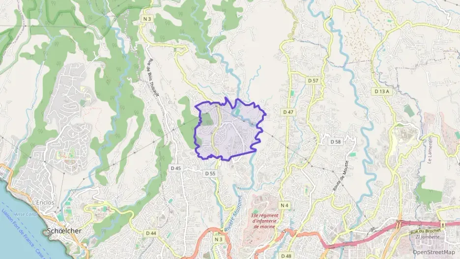 Appartement 60 m² trois pièces à vendre à Fort-de-France Appartement 60 m² trois pièces à vendre à Fort-de-France