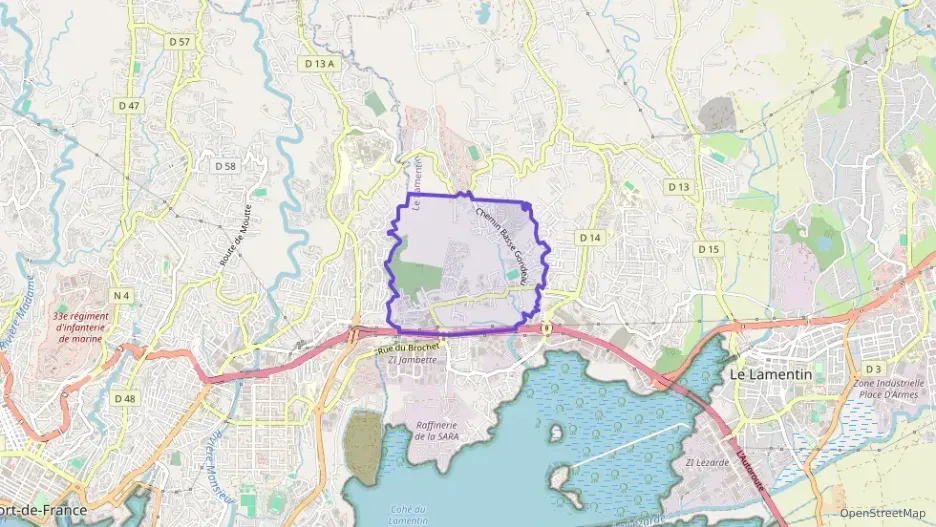 Appartement 56 m² trois pièces à vendre à Le Lamentin Appartement 56 m² trois pièces à vendre à Le Lamentin