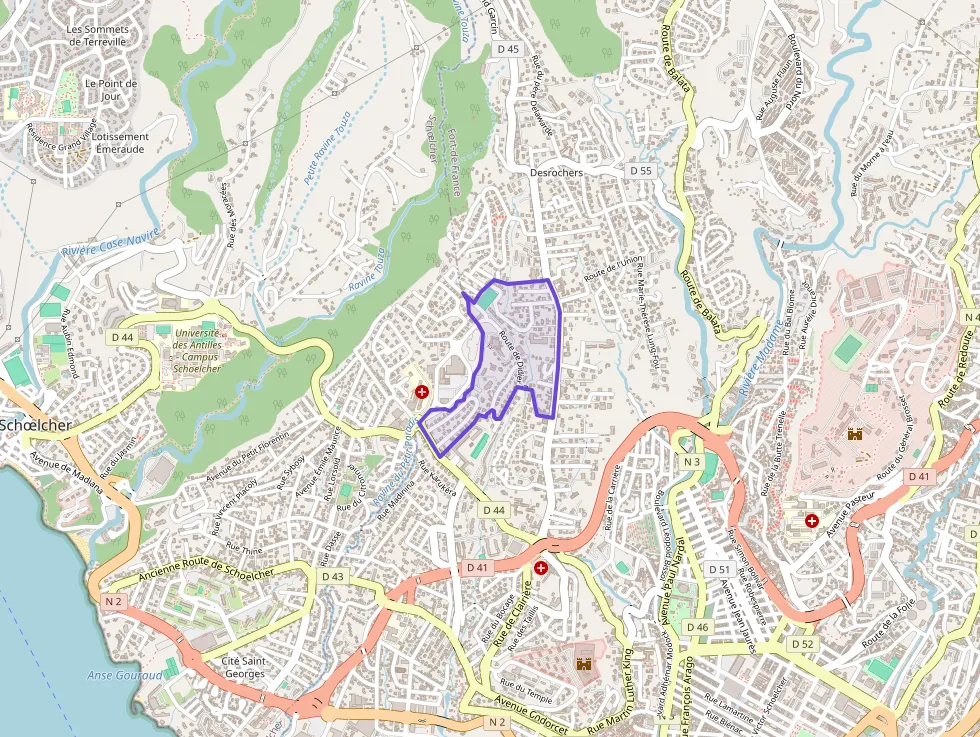 Appartement 70 m² quatre pièces à vendre à Fort-de-France