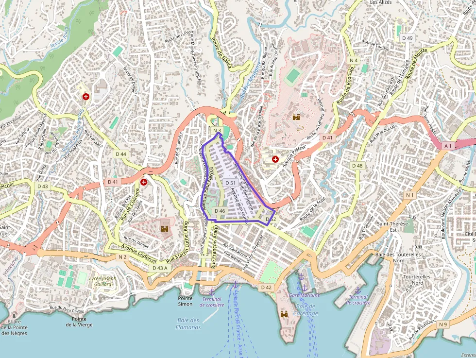 Appartement 42 m² deux pieces à vendre à Fort-de-France