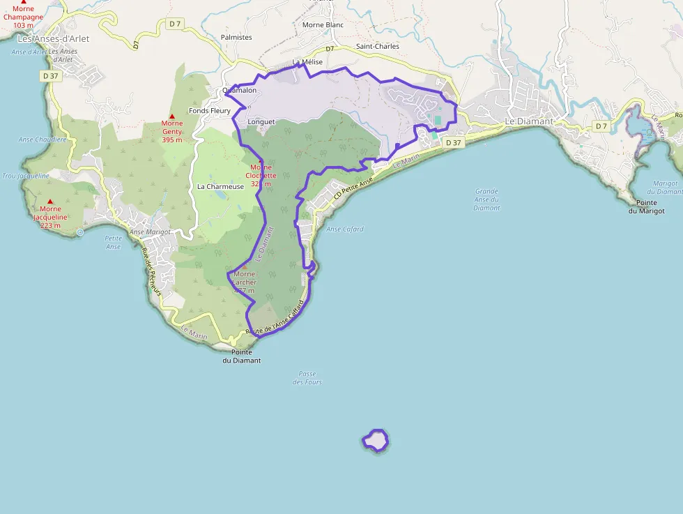 Appartement 56 m² trois pièces à vendre à Le Diamant