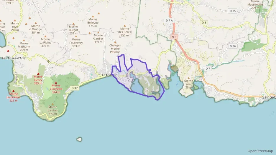 Appartement 75 m² trois pièces à vendre à Le Diamant Appartement 75 m² trois pièces à vendre à Le Diamant