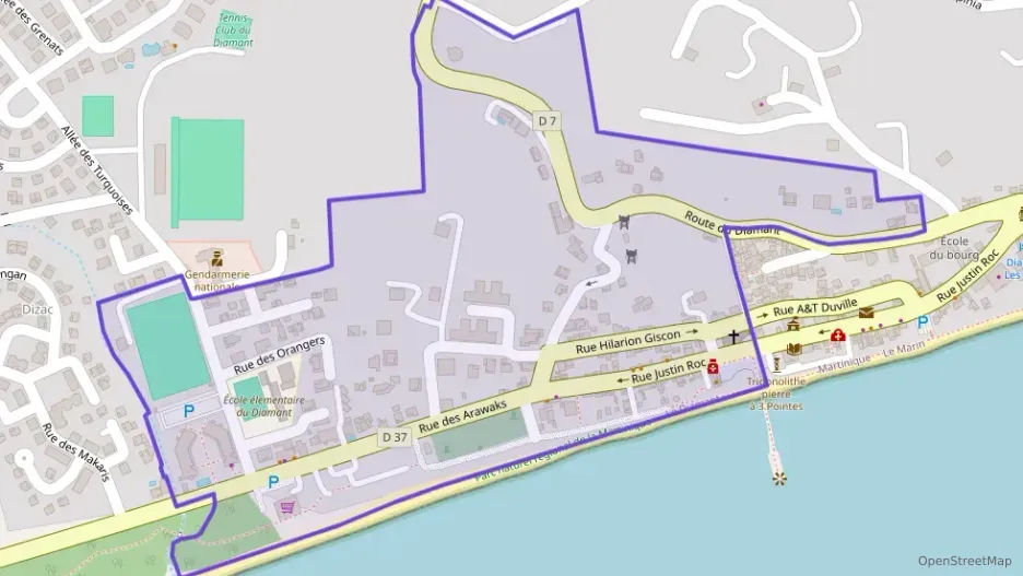 Appartement 65 m² deux pieces à vendre à Le Diamant Appartement 65 m² deux pieces à vendre à Le Diamant