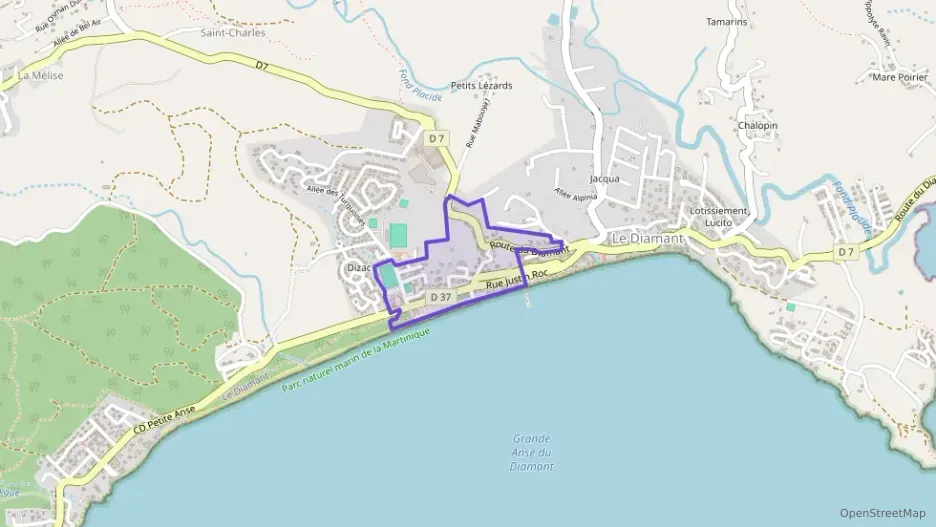 Appartement 65 m² deux pieces à vendre à Le Diamant Appartement 65 m² deux pieces à vendre à Le Diamant