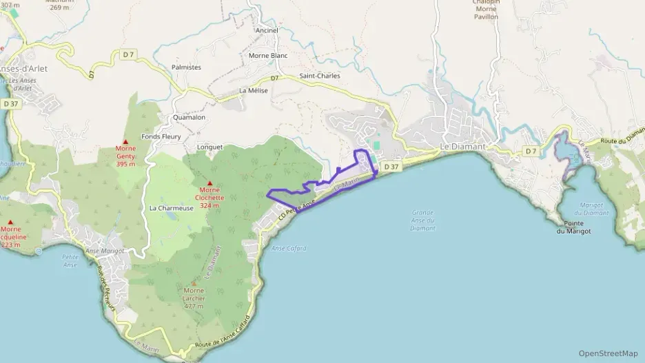 Appartement 90 m² quatre pièces à vendre à Le Diamant Appartement 90 m² quatre pièces à vendre à Le Diamant