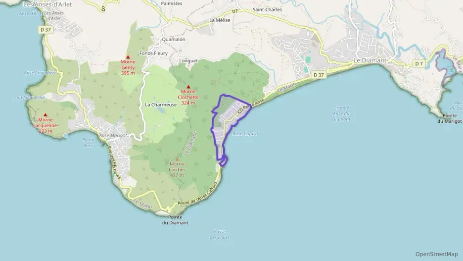 Appartement 57 m² trois pièces à vendre à Le Diamant Appartement 57 m² trois pièces à vendre à Le Diamant