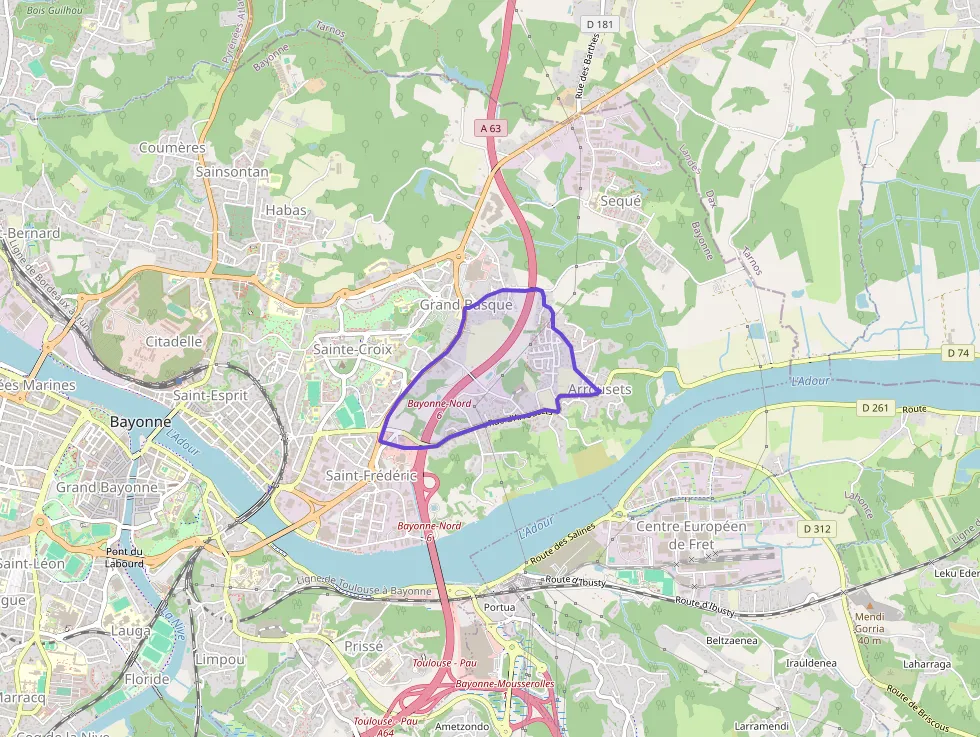 Appartement 62 m² trois pièces à vendre à Bayonne