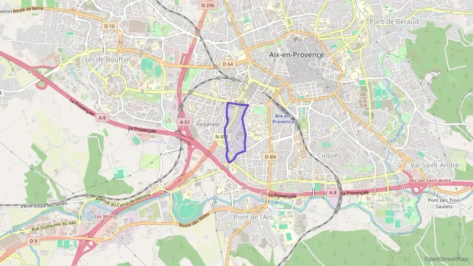Appartement 58 m² trois pièces à vendre à Aix-en-Provence