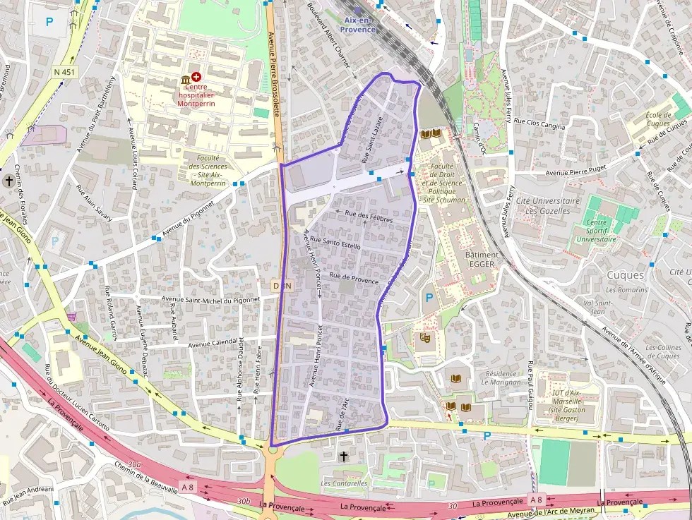 Appartement 60 m² trois pièces à vendre à Aix-en-Provence