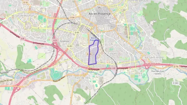 Appartement 60 m² trois pièces à vendre à Aix-en-Provence