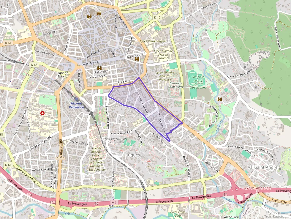 Appartement 67 m² quatre pièces à vendre à Aix-en-Provence