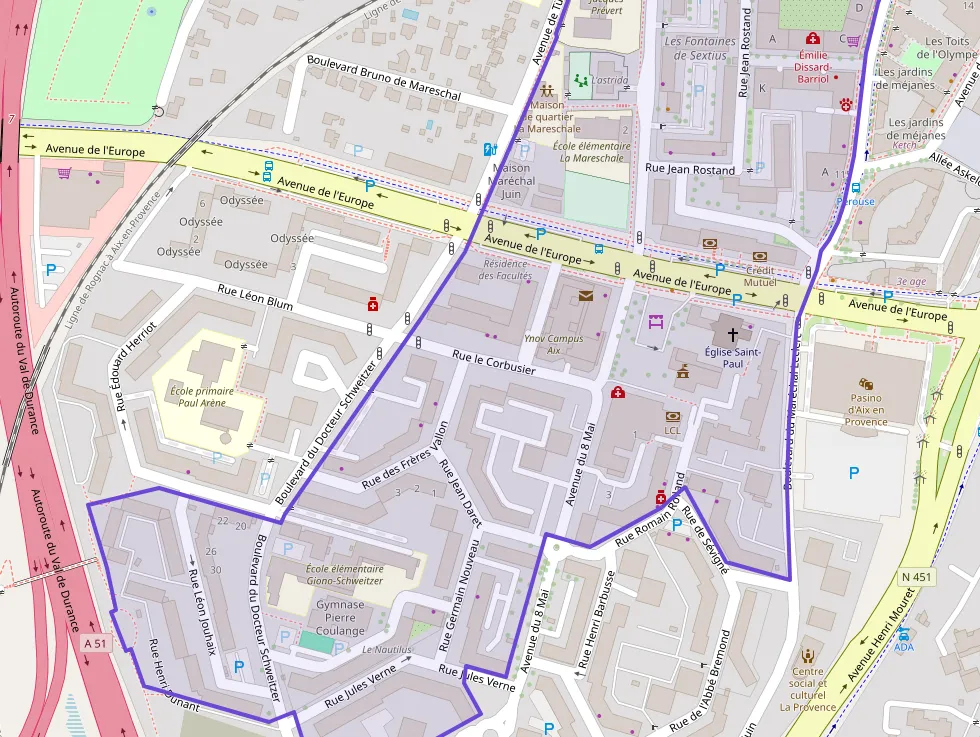 Appartement 65 m² trois pièces à vendre à Aix-en-Provence