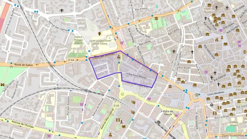 Appartement 60 m² trois pièces à vendre à Aix-en-Provence