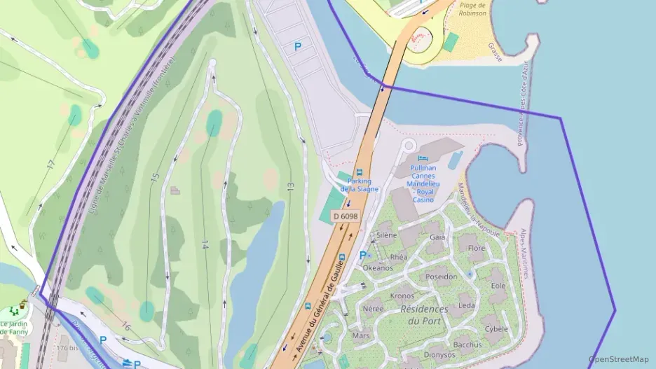 Appartement 54 m² deux pieces à vendre à Mandelieu-la-Napoule