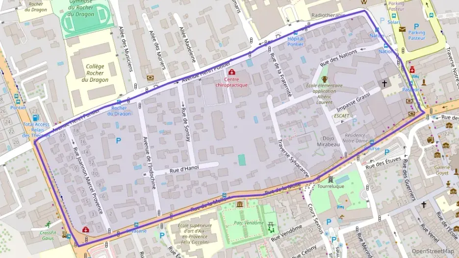 Appartement 75 m² trois pièces à vendre à Aix-en-Provence