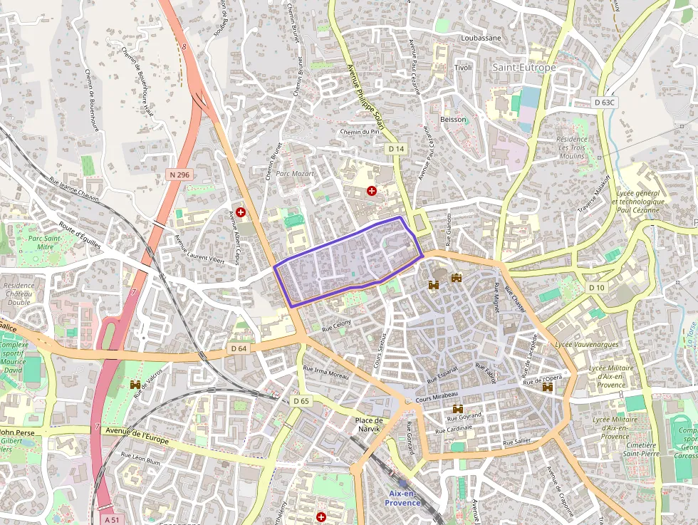 Appartement 56 m² deux pieces à vendre à Aix-en-Provence