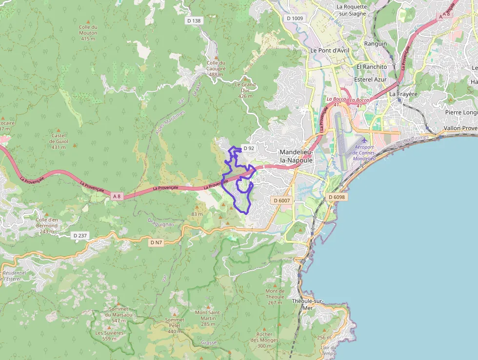 Appartement 52 m² deux pieces à vendre à Mandelieu-la-Napoule