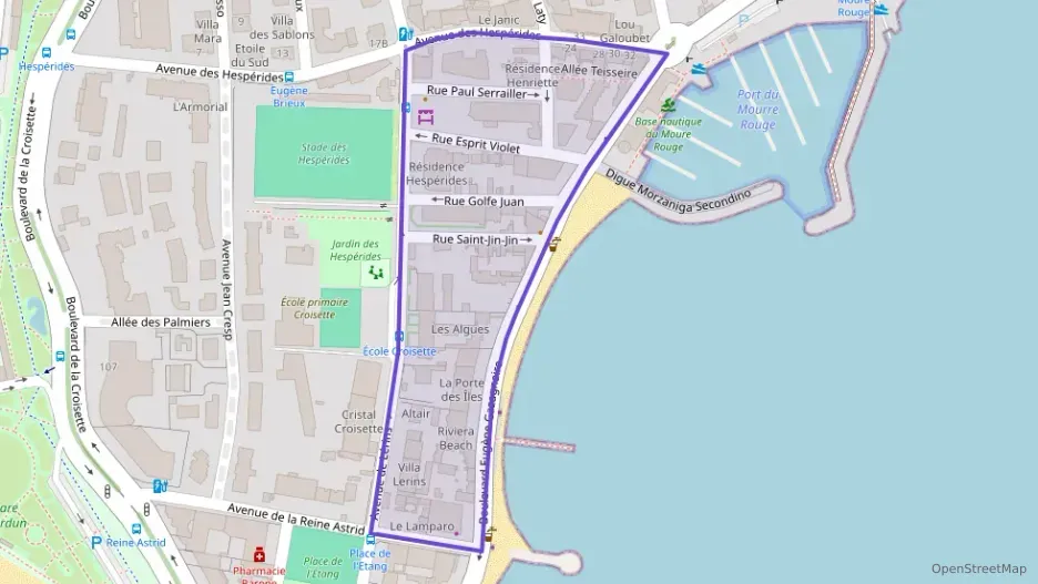 Appartement 86 m² quatre pièces à vendre à Cannes