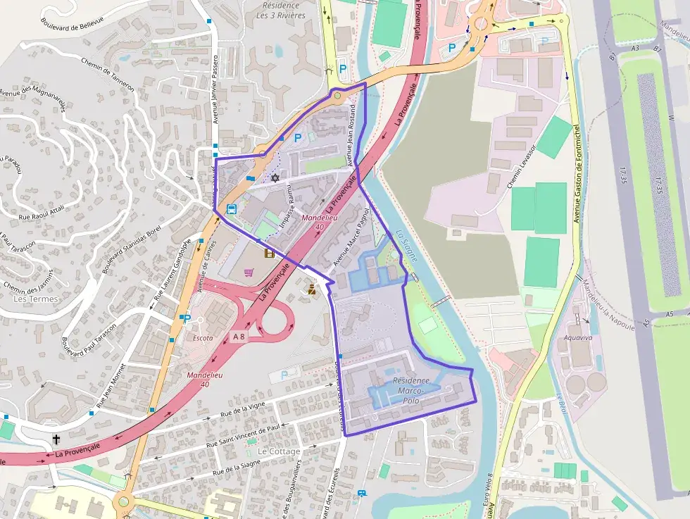 Appartement 39 m² deux pieces à vendre à Mandelieu-la-Napoule