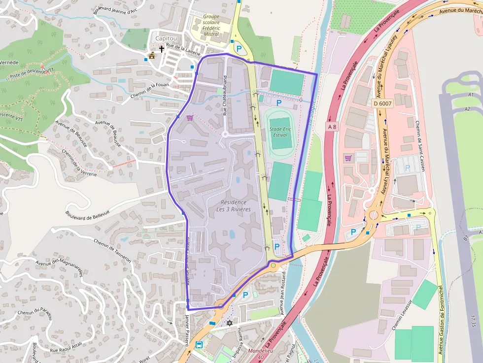 Appartement 62 m² trois pièces à vendre à Mandelieu-la-Napoule