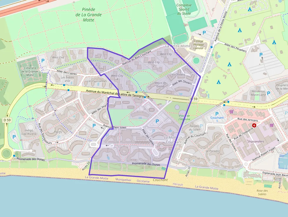 Appartement 28 m² une piece à vendre à La Grande-Motte