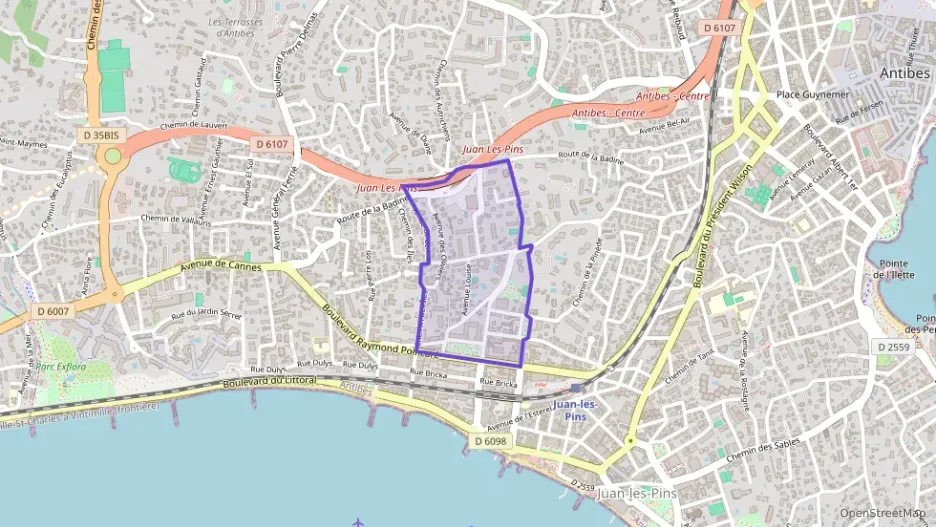 Appartement 56 m² deux pieces à vendre à Antibes