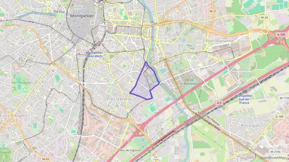 Appartement 57 m² trois pièces à vendre à Montpellier