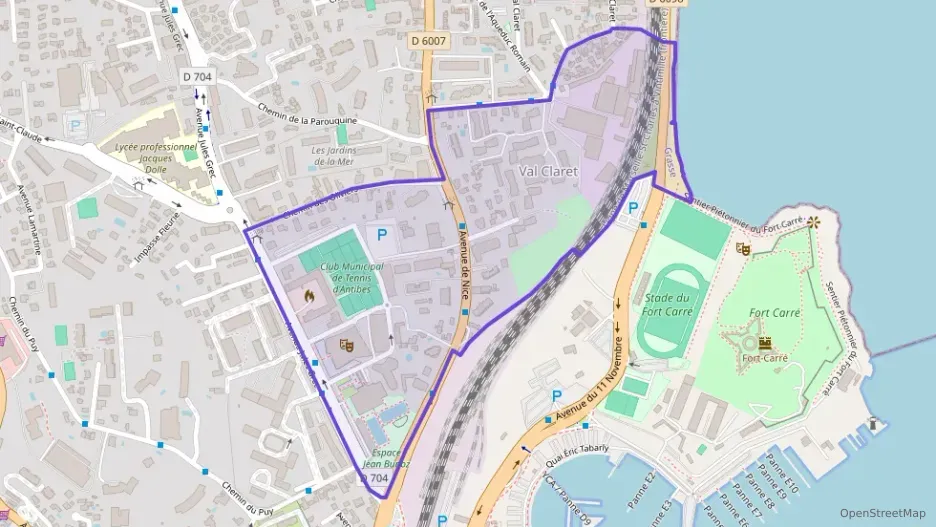 Appartement 50 m² deux pieces à vendre à Antibes