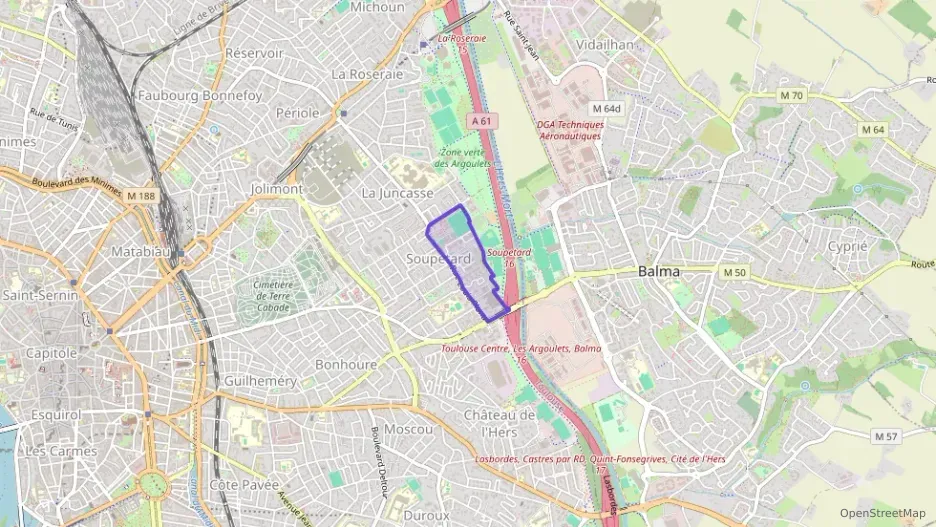 Appartement 54 m² deux pieces à vendre à Toulouse