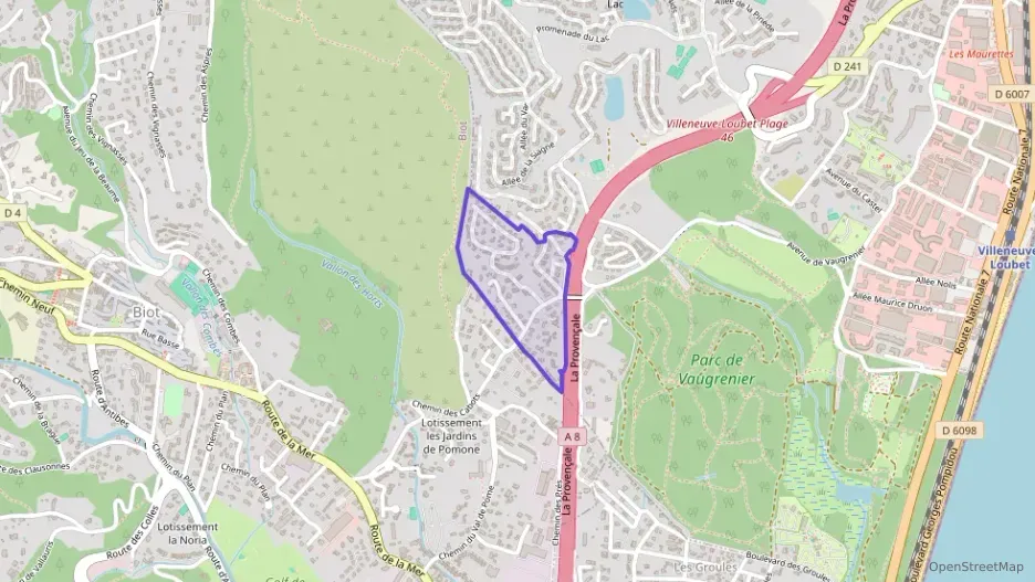 Appartement 50 m² deux pieces à vendre à Villeneuve-Loubet