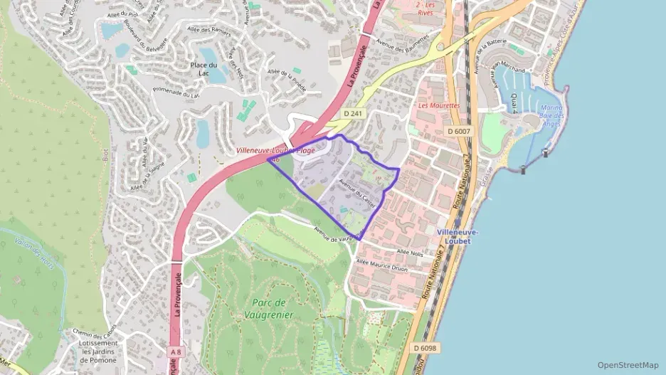 Appartement 53 m² deux pieces à vendre à Villeneuve-Loubet
