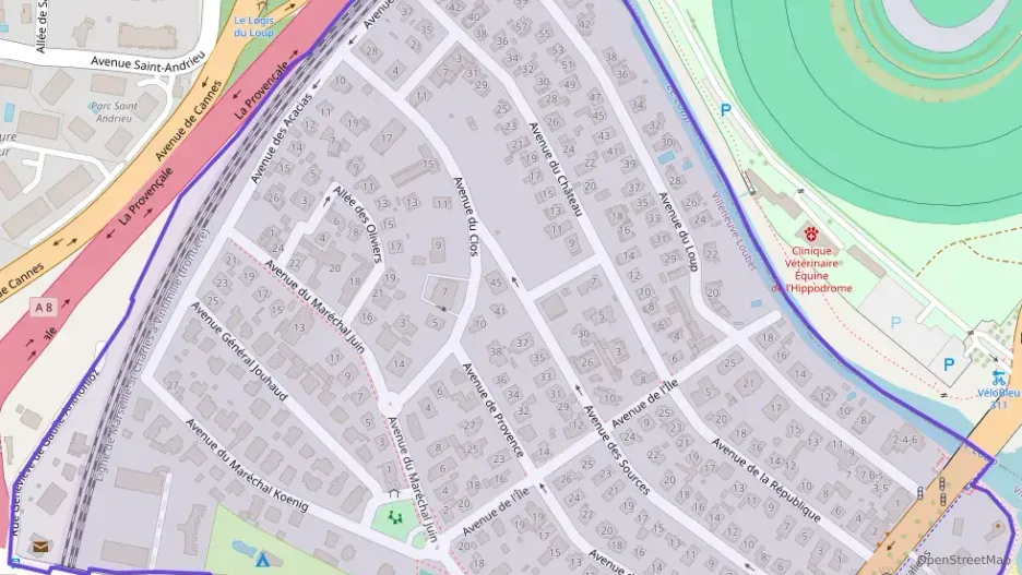 Appartement 47 m² deux pieces à vendre à Villeneuve-Loubet