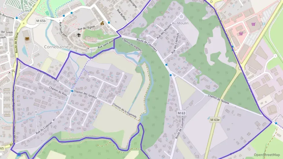 Appartement 55 m² trois pièces à vendre à Cornebarrieu