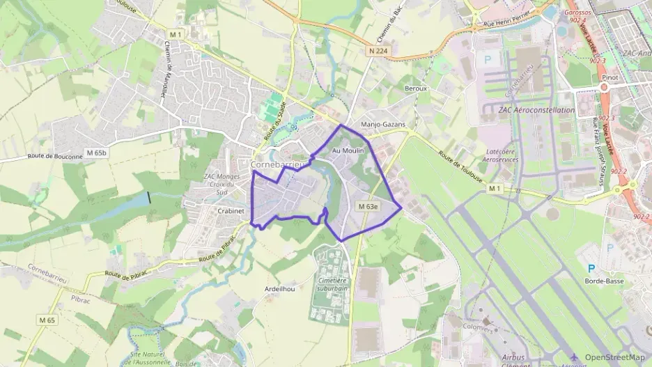 Appartement 55 m² trois pièces à vendre à Cornebarrieu