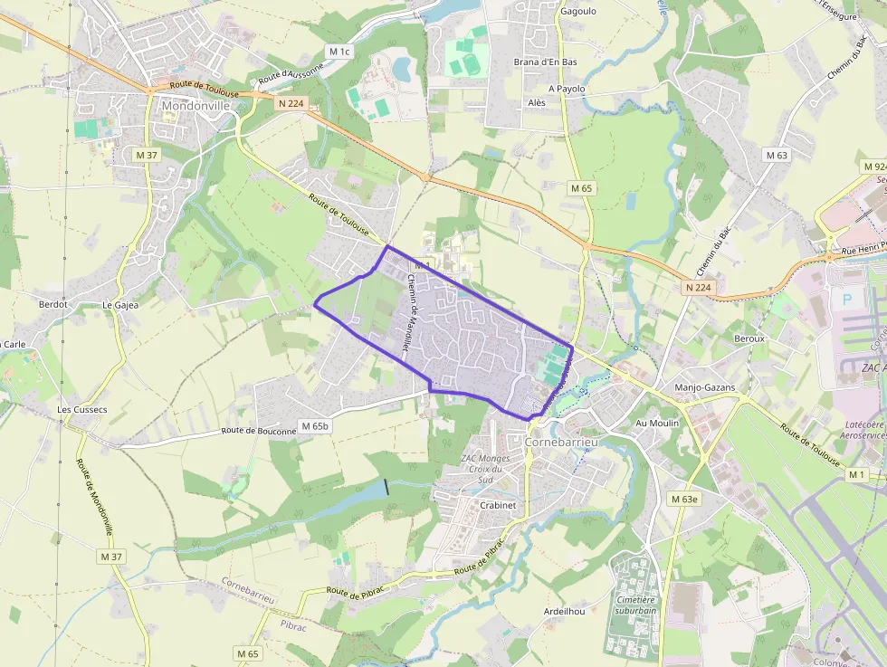 Appartement 65 m² trois pièces à vendre à Cornebarrieu