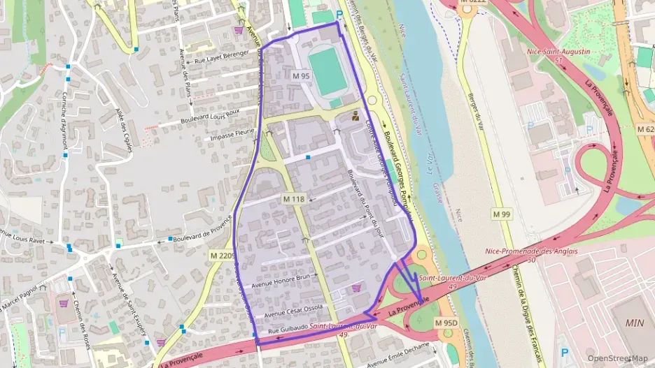 Appartement 60 m² trois pièces à vendre à Saint-Laurent-du-Var