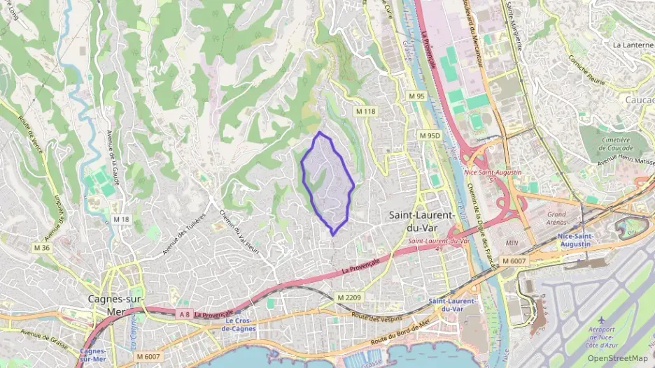 Appartement 40 m² deux pieces à vendre à Saint-Laurent-du-Var