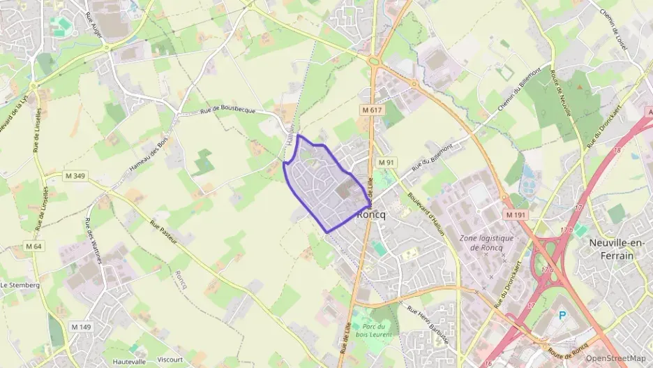 Appartement 56 m² deux pieces à vendre à Roncq