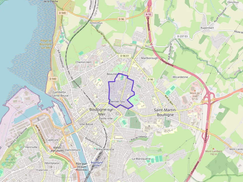 Appartement 50 m² deux pieces à vendre à Boulogne-sur-Mer