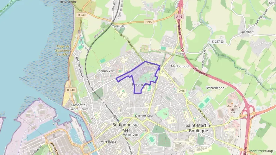 Appartement 70 m² quatre pièces à vendre à Boulogne-sur-Mer