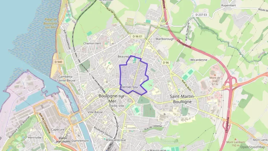 Appartement 37 m² trois pièces à vendre à Boulogne-sur-Mer