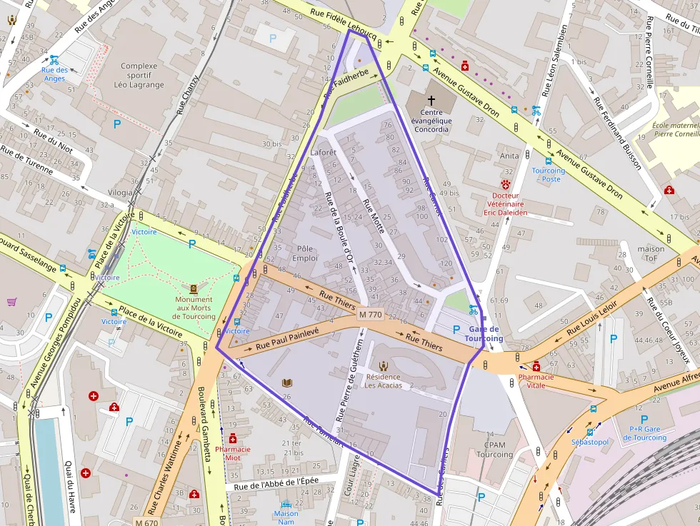 Appartement 52 m² trois pièces à vendre à Tourcoing