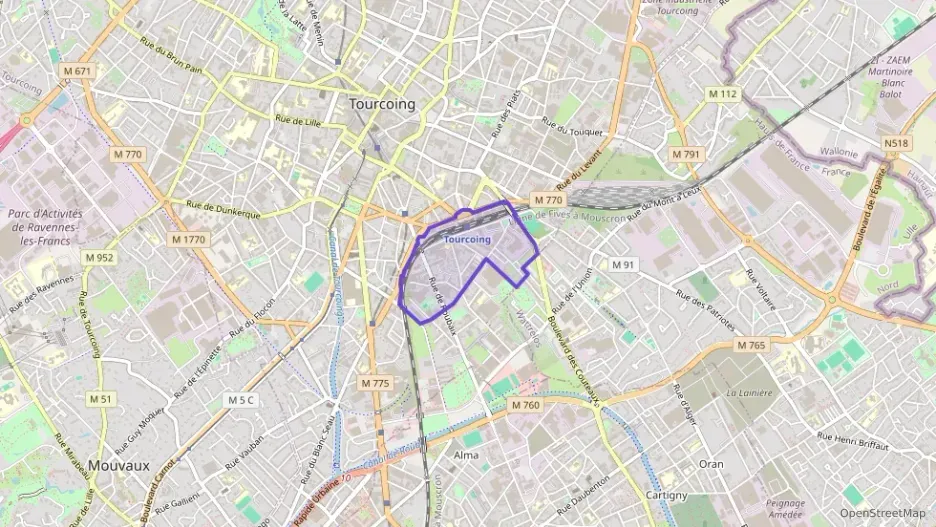 Appartement 50 m² deux pieces à vendre à Tourcoing