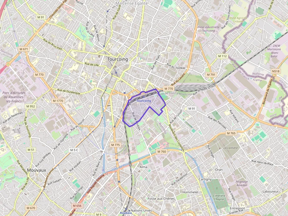 Appartement 58 m² quatre pièces à vendre à Tourcoing